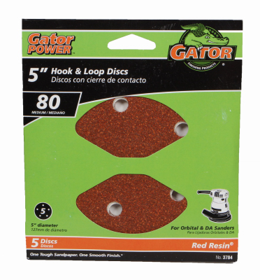 5PK 5" 80G Sand Disc