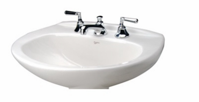 Alto WHT Lav Ped Basin