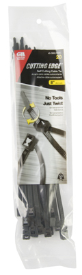 50PK 8" BLK Cable Tie