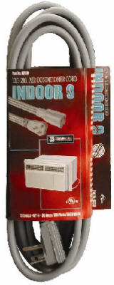 9' 12/3GRY FLT EXT Cord