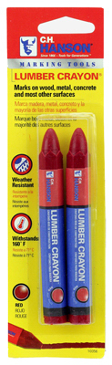 2PK RED Lumber Crayon