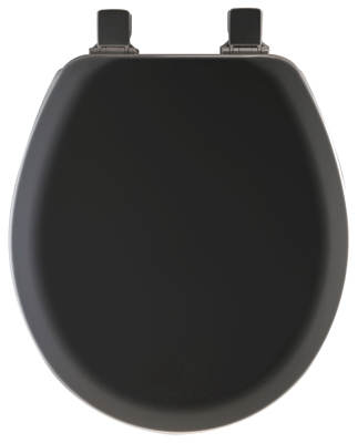 BLK RND WD Toilet Seat