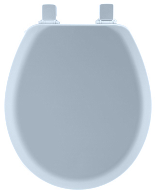 BLU RND WD Toilet Seat