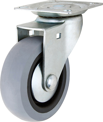 3" GRY TPR Swiv Caster