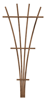 72" BRN WD Fan Trellis