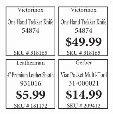 350PK 1" Knife Magnets