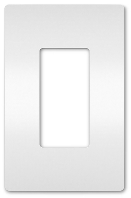 WHT 1G Plas Wall Plate