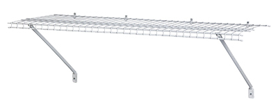 4'x12" WHT Shelf Kit