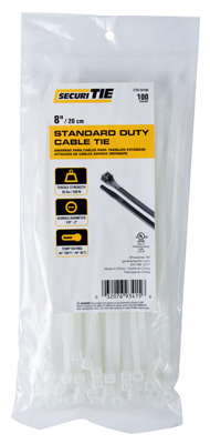 100PK 8" NAT STD Tie