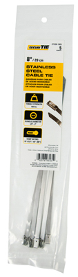 5PK 8" SS Narrow Tie