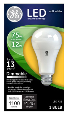 GE 12W SW A21 LED Bulb