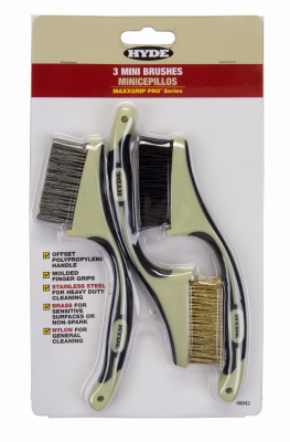 3PK SM Wire Brushes