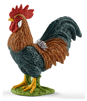 RED/BLU/BRN Rooster