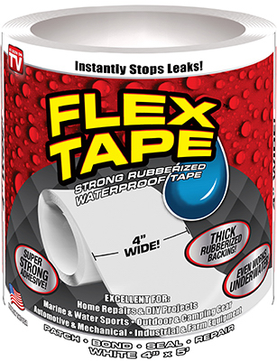 4"x5' WHT Flex Tape