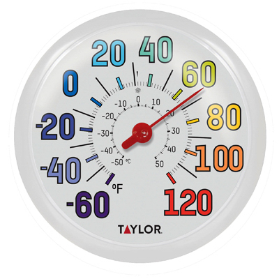 13.25" WHT Thermometer