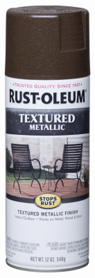 12OZ BRN Text Met Paint
