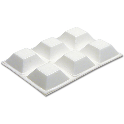 TG 6PK 3/4" WHT Bumpers