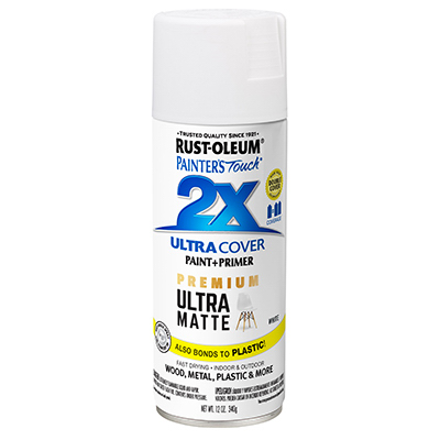 PT2X 12OZ WHT Mat Paint