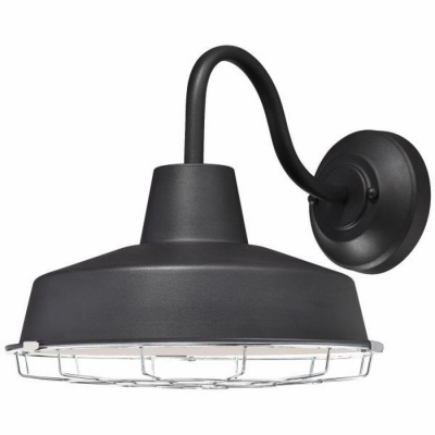 1LGT BLK Wall Fixture