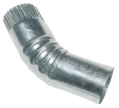 2" GRY RND Galv Elbow