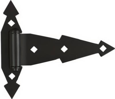 2PK 7" BLK Gate Hinge