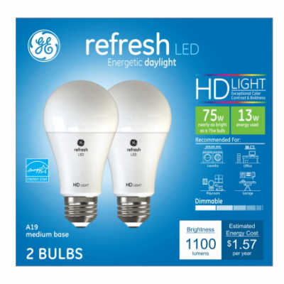 GE 2PK 13W Day Ref Bulb