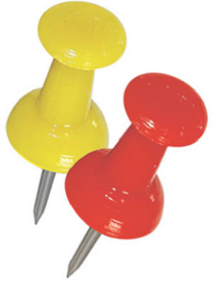 16PK Push Pins ASSTD