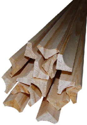 3/4x3/4x8'Cove Moulding