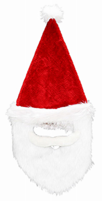 RED lush Santa Mask