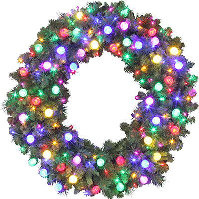 48" Multi LED ArtWreath