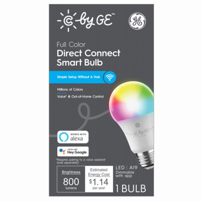 GE 11W C Color A19 Bulb