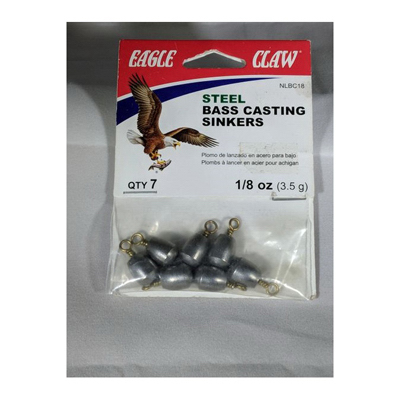 7PK 1/8OZ NLCast Sinker