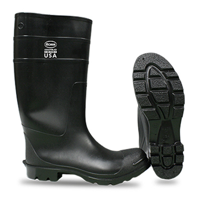 SZ10 BLK PVC Knee Boot