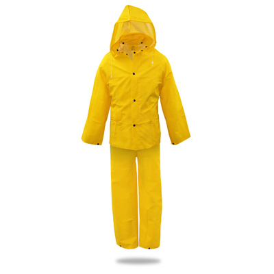 3PC 3XL YEL Rain Suit