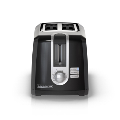 2Slice BLK Wide Toaster