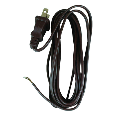 8' BRN Spt1 Lamp Cord