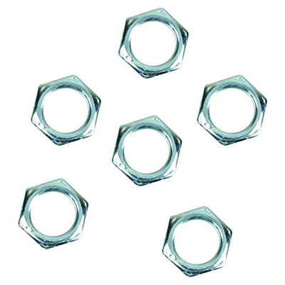6PK STL Lamp Hex Nut