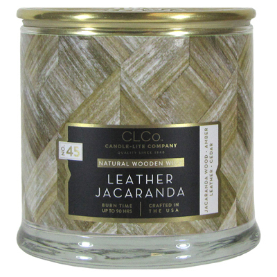 14OZ LTHR Jacar Candle