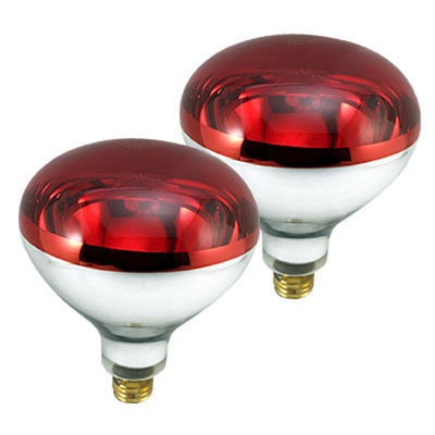 2PK 250W R40 RED Lamp