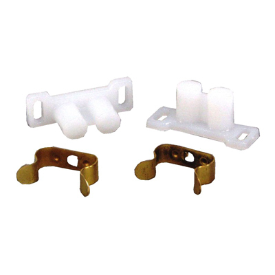 2PK WHT MH Catch/Clip