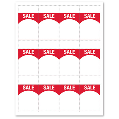 12UP SALE Bin Label