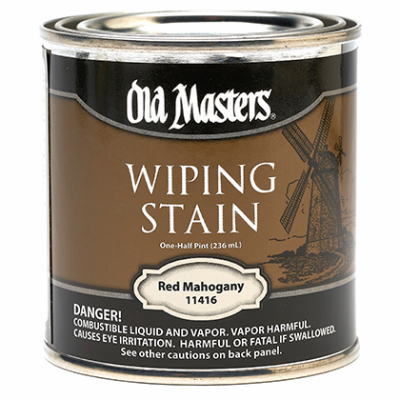 1/2PT REDMah Wipe Stain