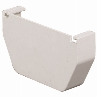 5" WHT Vinyl End Cap
