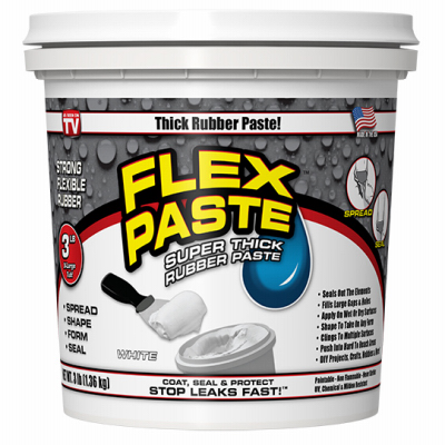 3LB WHT Flex Paste Tub