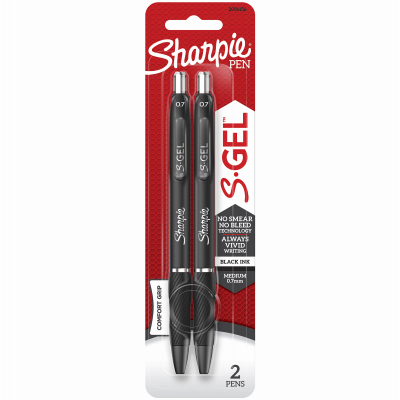 2PK BLK MED Gel Ink Pen