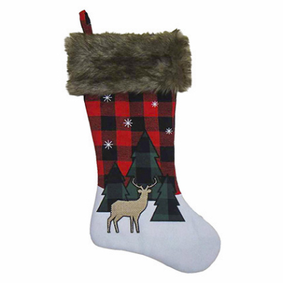 20" Red/BLK Stocking