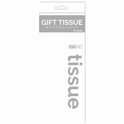 10CT WHT Tissue Paper