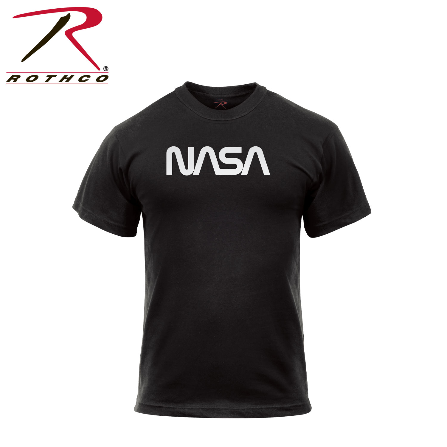 Rothco Authentic NASA Worm Logo T-Shirt - Black