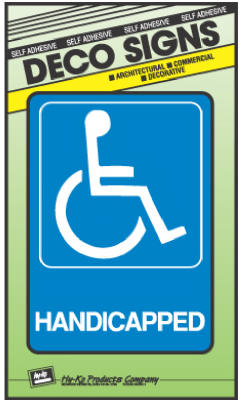 5x7 Handicapped Sign