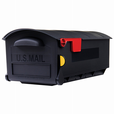 Med BLK Rural Mailbox